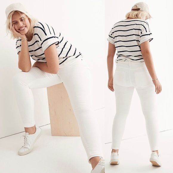 Madewell Skinny Ankle Jeans High Rise Waisted Jeans Classic Stretch Comfort 32 - Picture 1 of 10